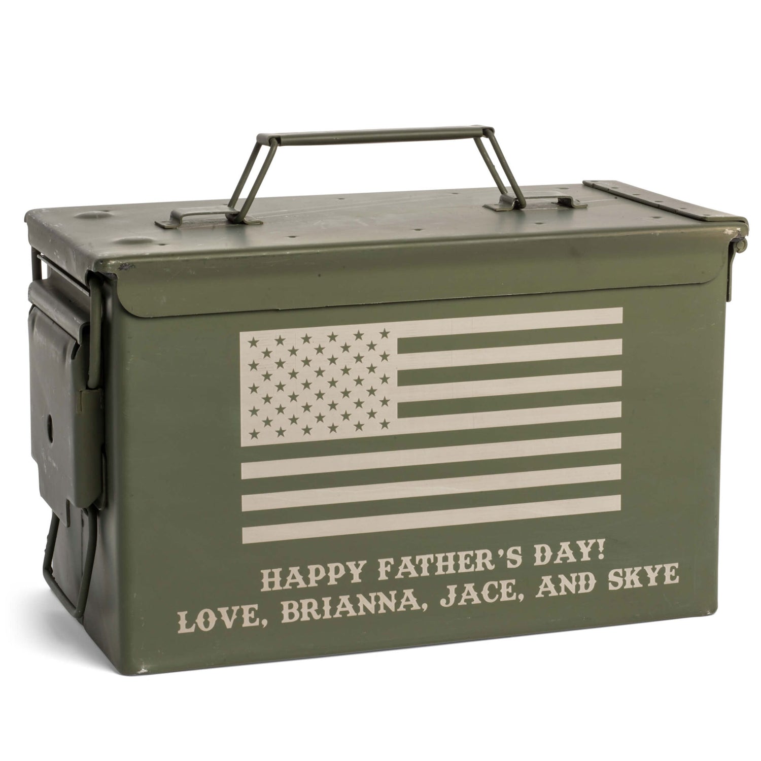 Personalized Engraved Genuine US Military Surplus .50 cal Ammo Can